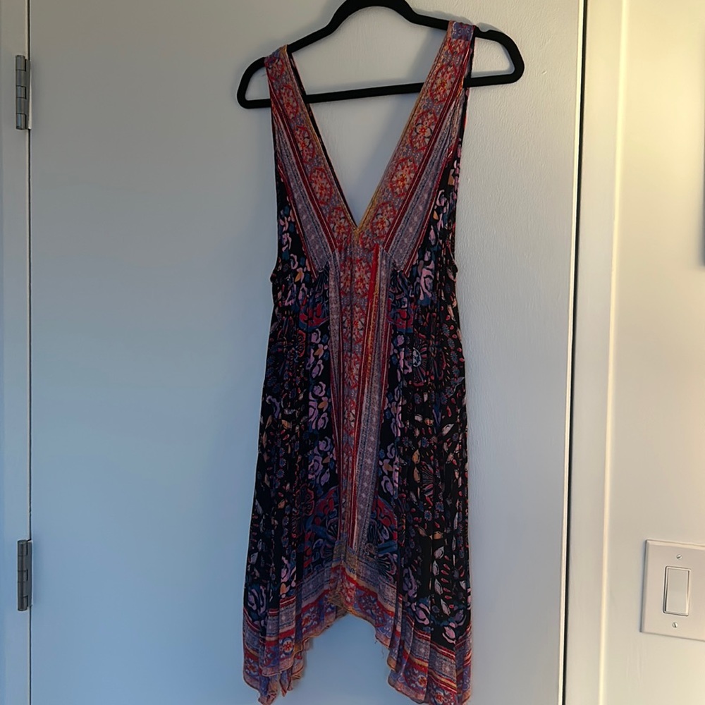 Free People V-neck mini dress